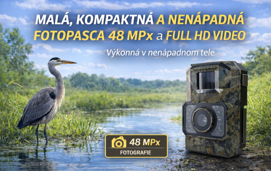 Fotopasca TenoTrail EasyMini – 48 Mpx, Full HD